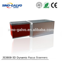 JS3808-3D Dynamic Focus Galvo Head 3d Optical Scanner With CE